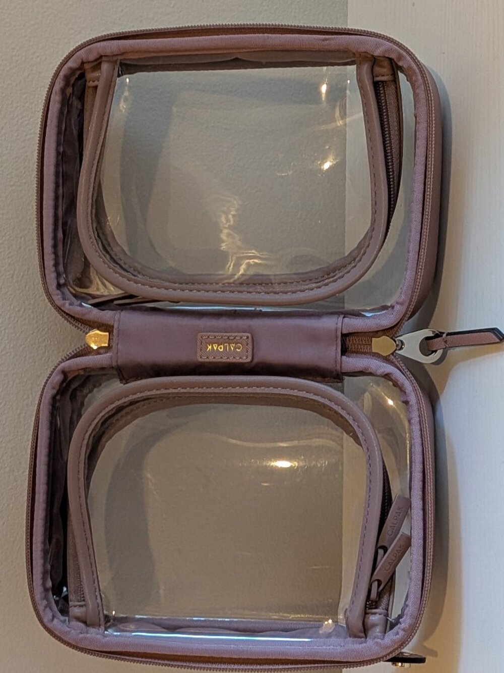 Calpak Small Clear Cosmetics Case in Lavender - Picture 7 of 7